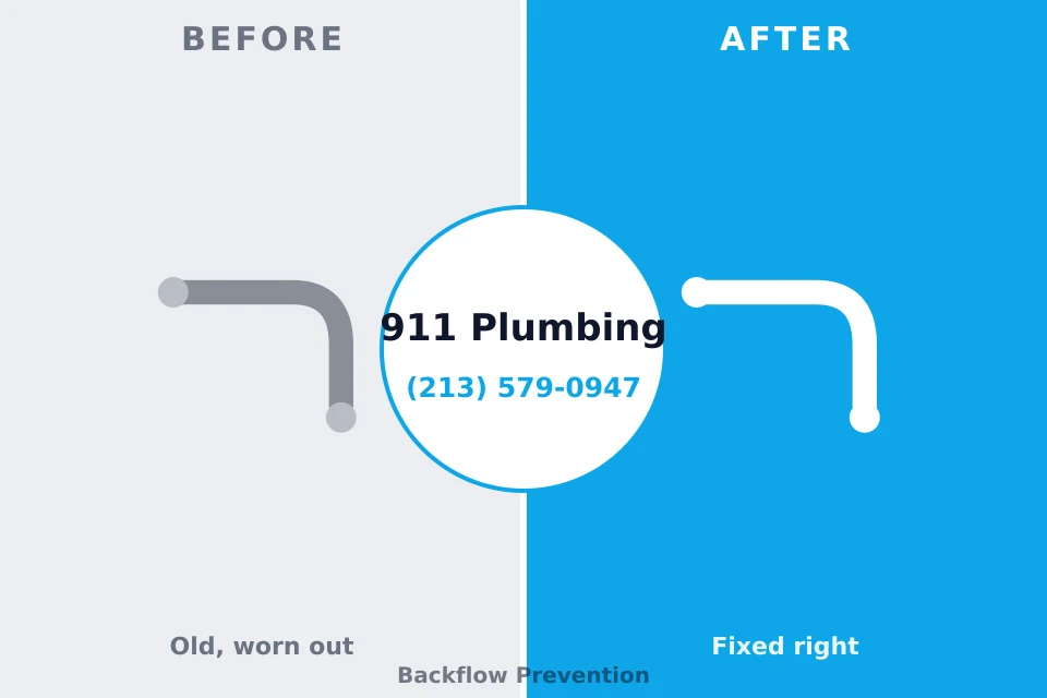 Before and after: plumbing repair Rockcreek, OR